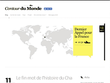 Tablet Screenshot of contourdumonde.com